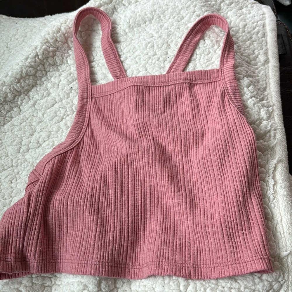 American Eagle clay/ light orange colored tank top, size small.